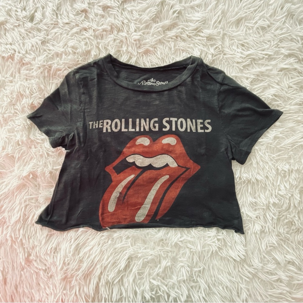 Rolling Stones crop tee